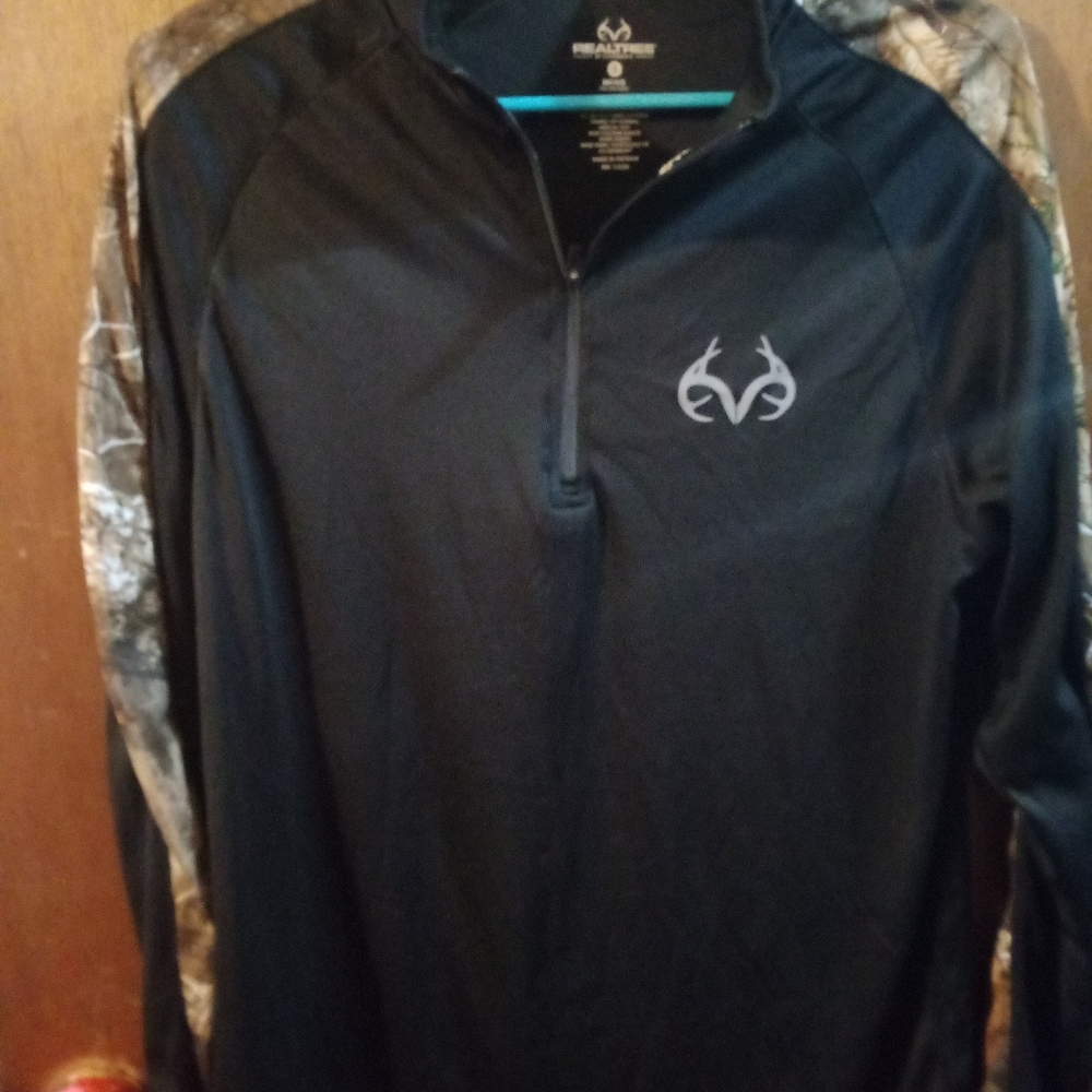 Real Tree 1/4 zip long sleeve tee